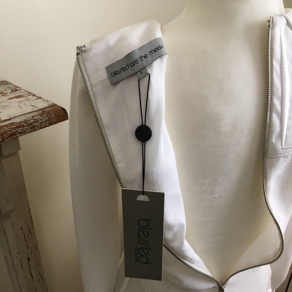 Bless’d are the Meek Palm Dress in Ivory NWT - Picture 4 of 6